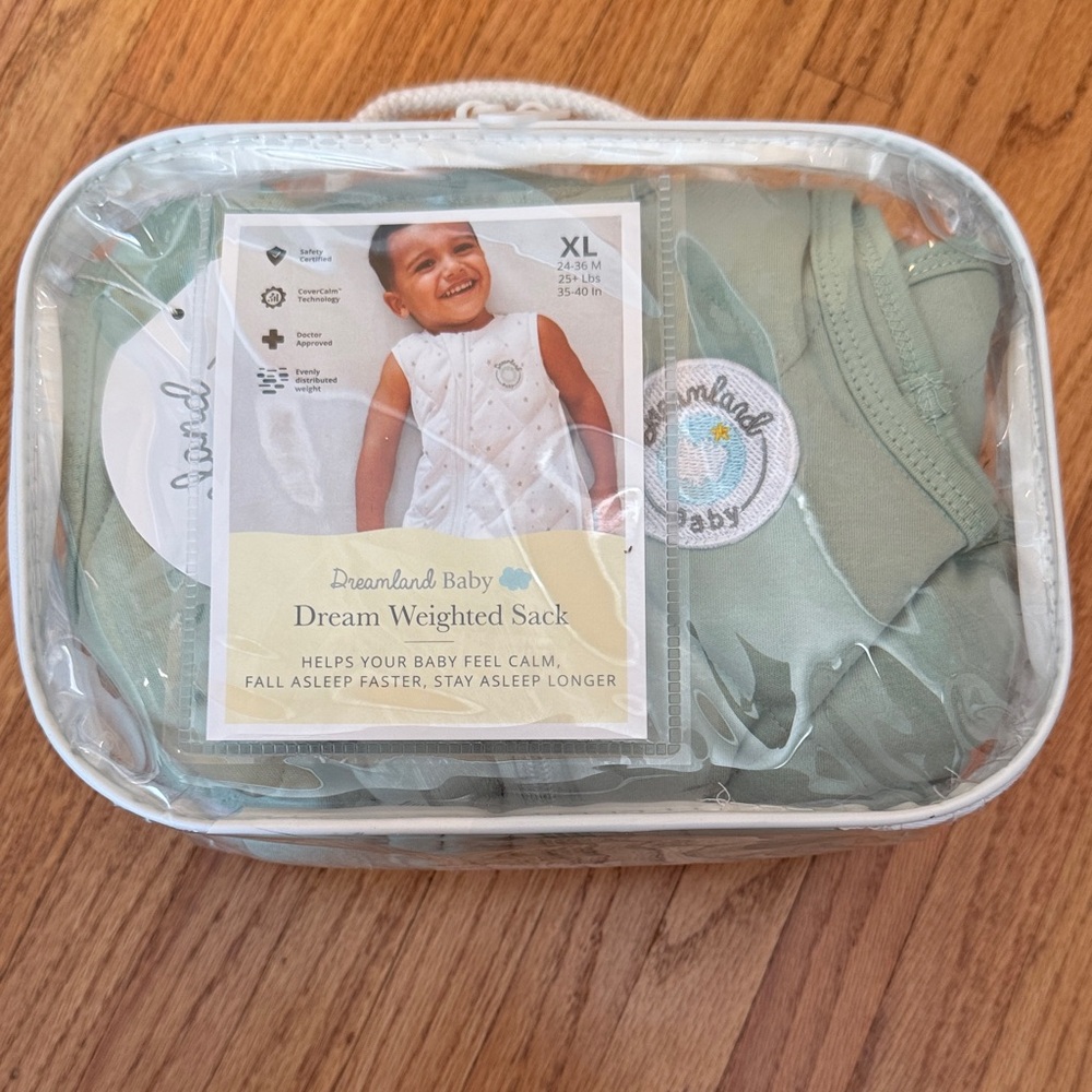 Dreamland Baby Weighted Sack - Green